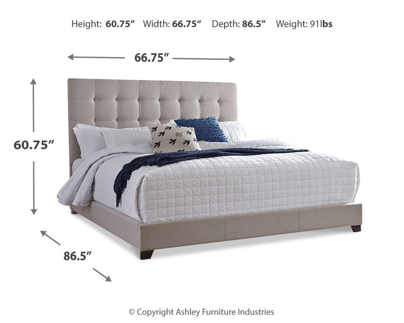 Dolante Multi Queen Upholstered Bed, Dresser, Mirror and Nightstand - B130B8