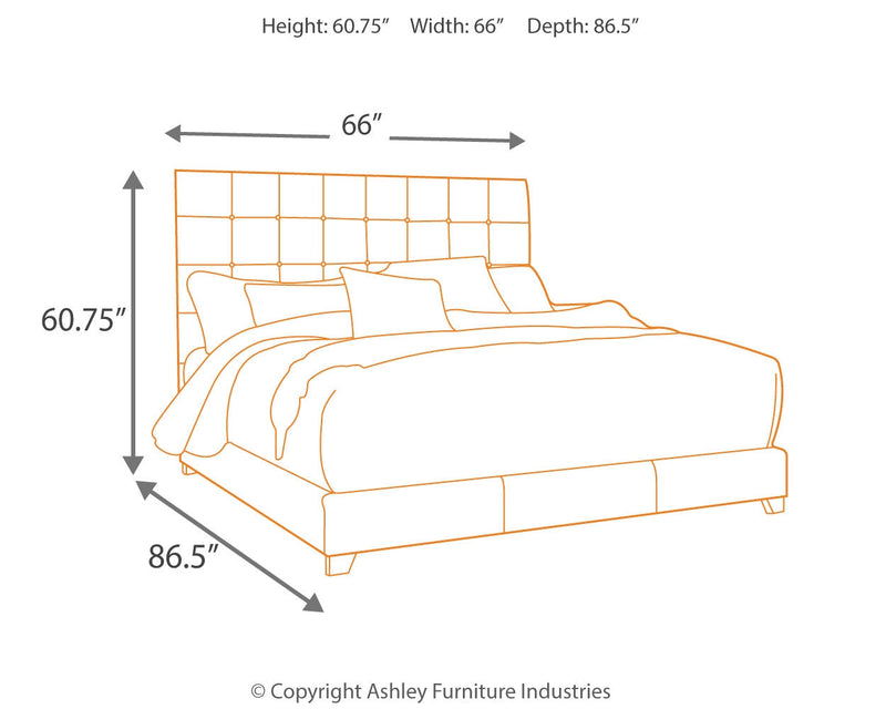 Dolante Queen Upholstered Bed with Mattress in Beige from Ashley - Luna Furniture