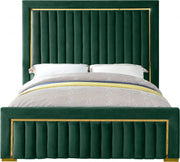 Dolce Velvet Queen King Bed (3 Boxes) Green - Gate FurnitureKing Bed