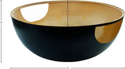 Doma Glass Top And Iron Base Coffee Table in Black - 286-CT