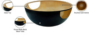 Doma Glass Top And Iron Base Coffee Table in Black - 286-CT