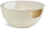 Doma Glass Top And Iron Base Coffee Table in Cream - 280-CT