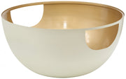 Doma Glass Top And Iron Base Coffee Table in Cream - 280-CT