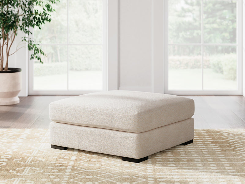 Donelson Creek Vanilla 4-Piece Sectional and Ottoman - 48002U1