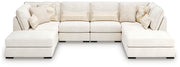 Donelson Creek Vanilla 6-Piece Sectional and Ottoman - 48002U2