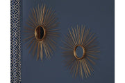 Doniel Antique Gold Finish Accent Mirror (Set of 2) - Gate FurnitureOther Products
