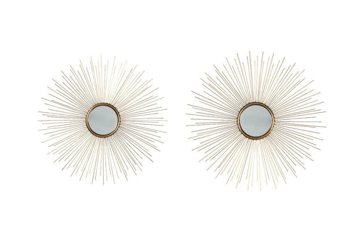 Doniel Antique Gold Finish Accent Mirror (Set of 2) - Gate FurnitureOther Products
