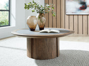Dontayne Warm Brown Coffee Table - T563-8