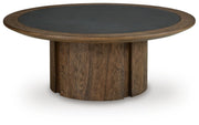 Dontayne Warm Brown Coffee Table - T563-8