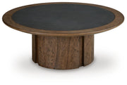 Dontayne Warm Brown Coffee Table - T563-8