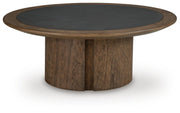 Dontayne Warm Brown Coffee Table - T563-8