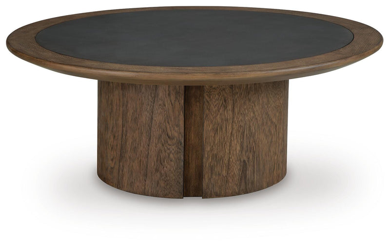 Dontayne Warm Brown Coffee Table - T563-8