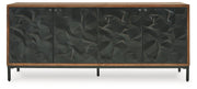 Dorannby Black/Brown Accent Cabinet - A4000649
