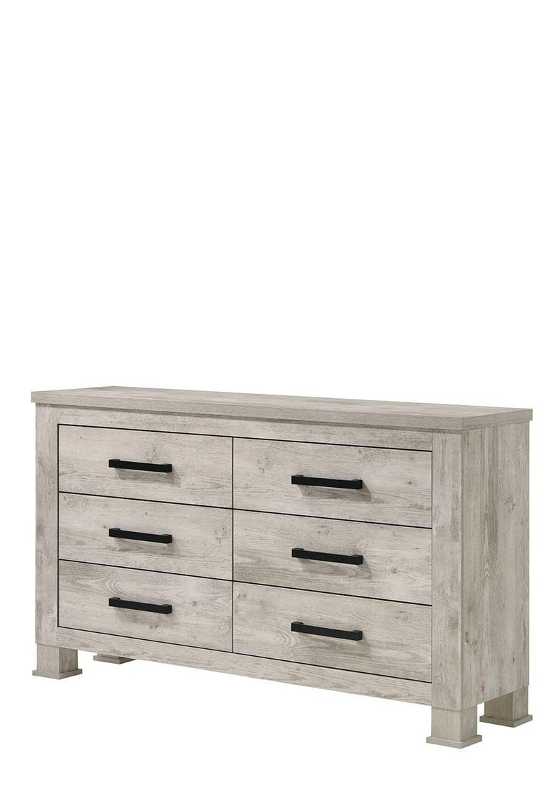 Dore - 6 Drawers Cream Dresser - B347-D