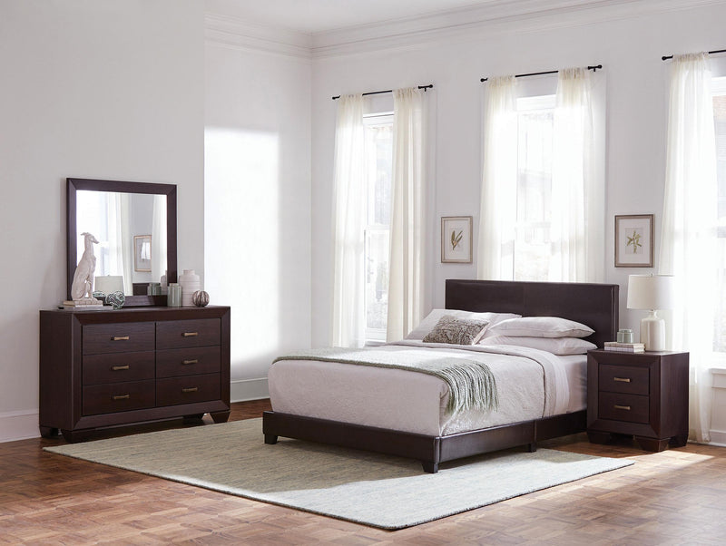 Dorian 4-piece California King Bedroom Set Dark Cocoa - 300762KW-S4