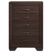 Dorian 5-piece Eastern King Bedroom Set Dark Cocoa - 300762KE-S5