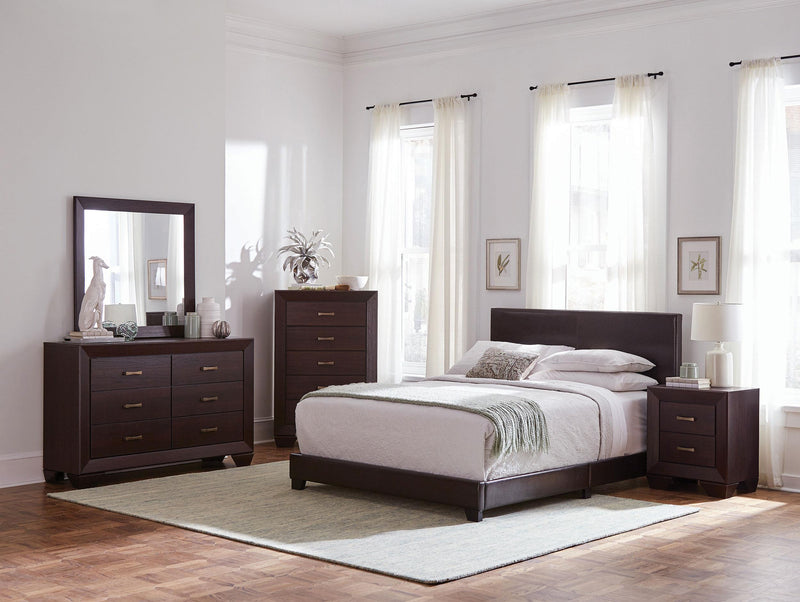 Dorian 5-piece Queen Bedroom Set Dark Cocoa - 300762Q-S5