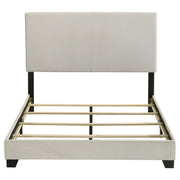 Dorian Fabric Upholstered Full Panel Bed Cream - 300852F
