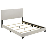 Dorian Fabric Upholstered Queen Panel Bed Cream - 300852Q