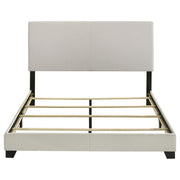 Dorian Fabric Upholstered Queen Panel Bed Cream - 300852Q