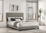 Dorian Fabric Upholstered Queen Panel Bed Taupe - 300851Q