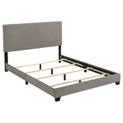 Dorian Fabric Upholstered Queen Panel Bed Taupe - 300851Q