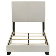 Dorian Fabric Upholstered Twin Panel Bed Cream - 300852T