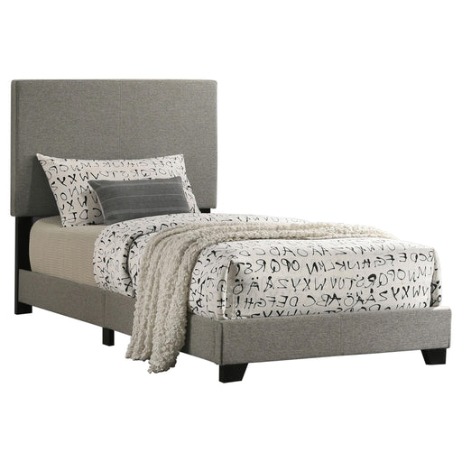 Dorian Fabric Upholstered Twin Panel Bed Taupe - 300851T