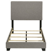 Dorian Fabric Upholstered Twin Panel Bed Taupe - 300851T