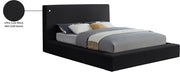 Dorian Velvet Upholstered Full Bed in Black - DorianBlack-F