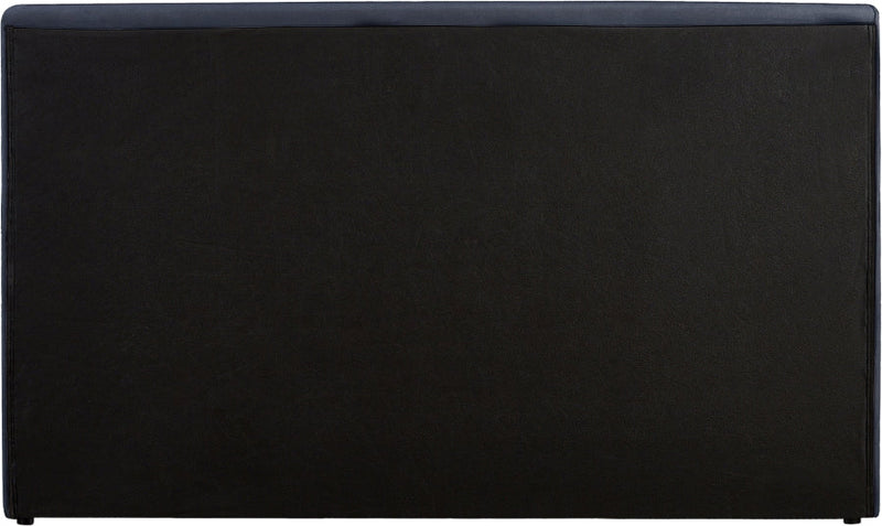 Dorian Velvet Upholstered Full Bed in Blue - DorianNavy-F