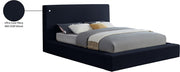 Dorian Velvet Upholstered Full Bed in Blue - DorianNavy-F
