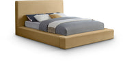 Dorian Velvet Upholstered Full Bed in Camel - DorianCamel-F
