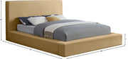 Dorian Velvet Upholstered Full Bed in Camel - DorianCamel-F