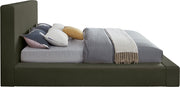 Dorian Velvet Upholstered Full Bed in Green - DorianGreen-F