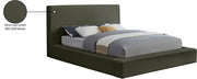 Dorian Velvet Upholstered Full Bed in Green - DorianGreen-F