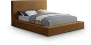 Dorian Velvet Upholstered Full Bed in Saddle - DorianSaddle-F