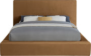 Dorian Velvet Upholstered Full Bed in Saddle - DorianSaddle-F