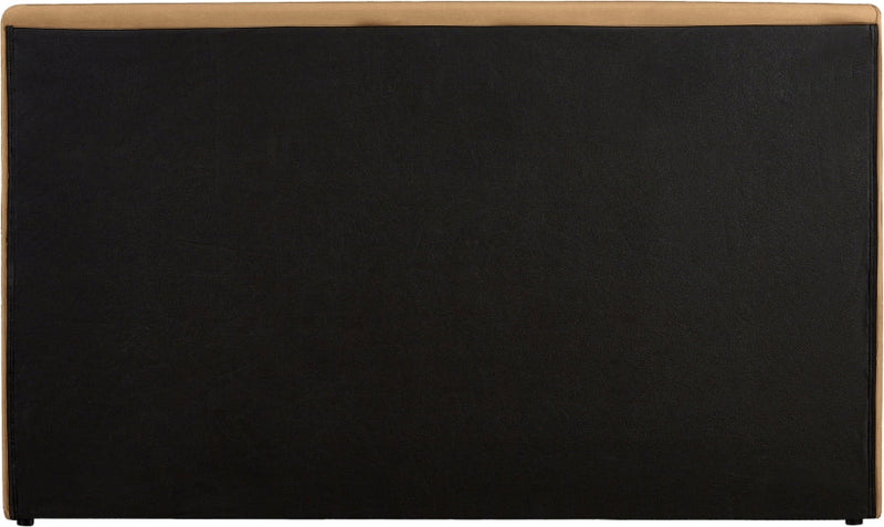 Dorian Velvet Upholstered Full Bed in Saddle - DorianSaddle-F