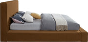 Dorian Velvet Upholstered King Bed in Saddle - DorianSaddle-K