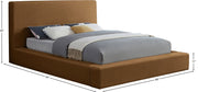 Dorian Velvet Upholstered King Bed in Saddle - DorianSaddle-K