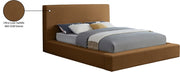 Dorian Velvet Upholstered King Bed in Saddle - DorianSaddle-K