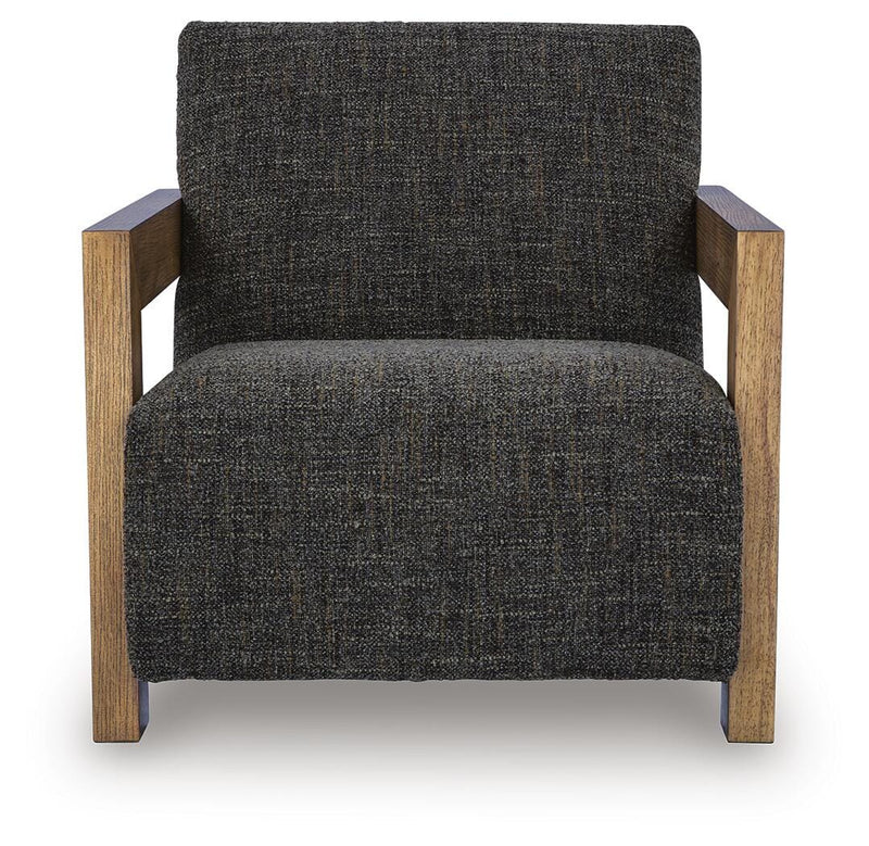 Dorney Charcoal/Brown Accent Chair - A3000799