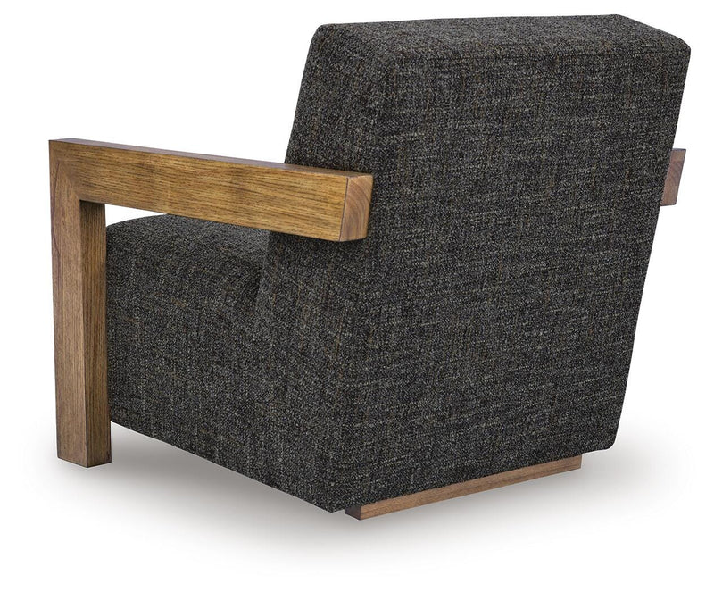 Dorney Charcoal/Brown Accent Chair - A3000799