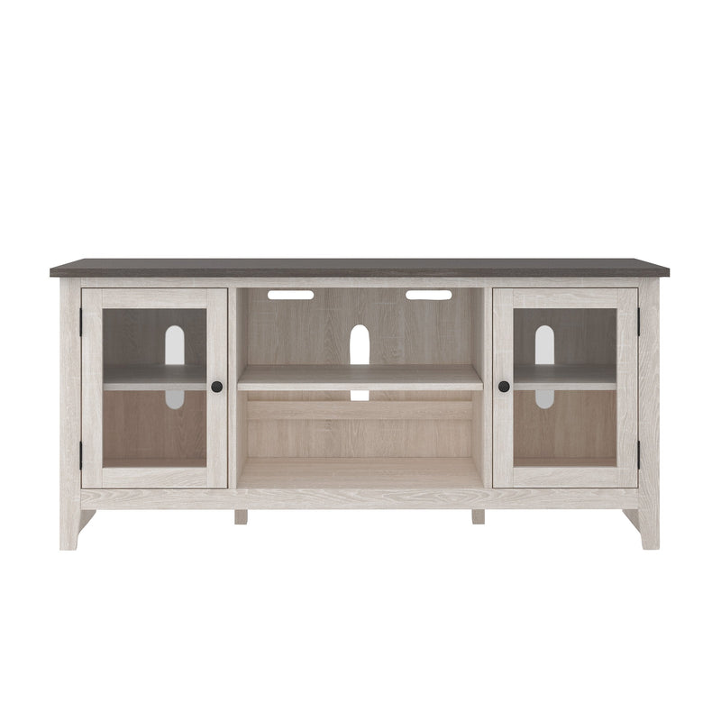 Dorrinson Two - tone Large TV Stand w/Fireplace Option - Gate FurnitureTV Stand