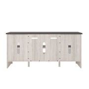 Dorrinson Two - tone Large TV Stand w/Fireplace Option - Gate FurnitureTV Stand