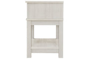 Dorrinson White Nightstand - Gate FurnitureNightstand