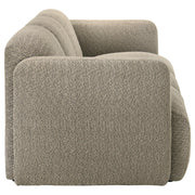 Dorset 2-piece Upholstered Round Track Arm Sofa Set Brown - 509814-S2