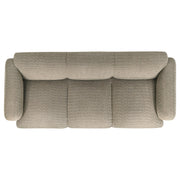 Dorset 2-piece Upholstered Round Track Arm Sofa Set Brown - 509814-S2