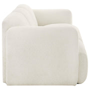Dorset 2-piece Upholstered Round Track Arm Sofa Set White - 509811-S2